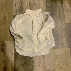 Baby boys white Ralph Lauren dress shirt